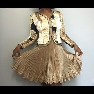 Vintage Jeanne Marc Two Piece Skirt Set S/M